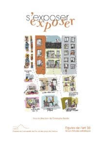 La couverture est illustrée par une façade d'immeuble dont les pièces correspondantes aux fenêtres sont aussi représentées afin de distinguer un point de vue extérieur et un point de vue intime des situations.