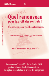 La couverture est ornée d'un carré blanc sur fond rouge. Sur le carré blanc le titre ainsi qu'une représentation du code civil en transparence.