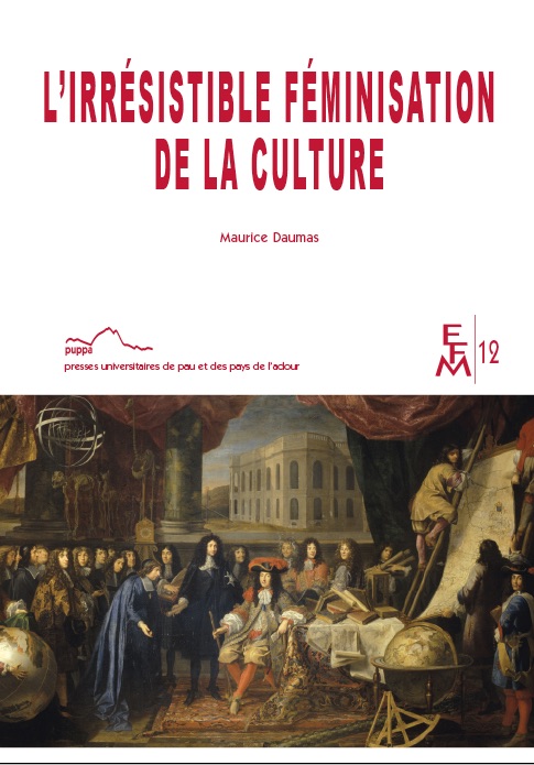 Tableau en couverture de Testelin Henri (1616-1695). Nommé "Colbert présente à Louis XIV les membres de l'Académie Royale des Sciences créée en 1667. En présence de Martin Cureau et des abbés Edme Maroitte, Jean Picard.". Il représente donc Louis XIV entouré de ces gens avec des éléments de recherche parsemés dans le décor comme : des squelettes, des cartes, des ouvrages, un globe terrestre, des éléments de mesure comme un compas...