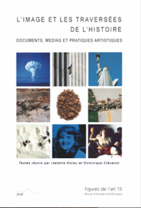 Couverture composée d'un regroupement de neuf photographies témoignant des traversées de l'histoire comme : un champignon atomique ou la statut de la liberté