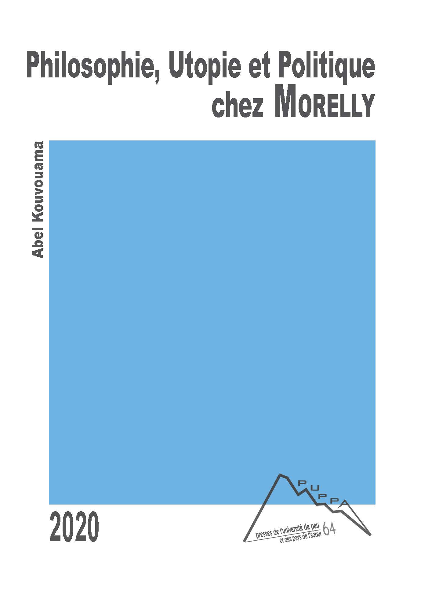 Couverture ornée d'un carré bleu sur fond blanc