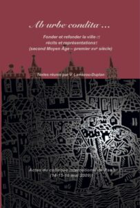 Couverture avec une gravure médiévale pour illustration : deux hommes sortent de la ville qui semblent être un religieux et un noble