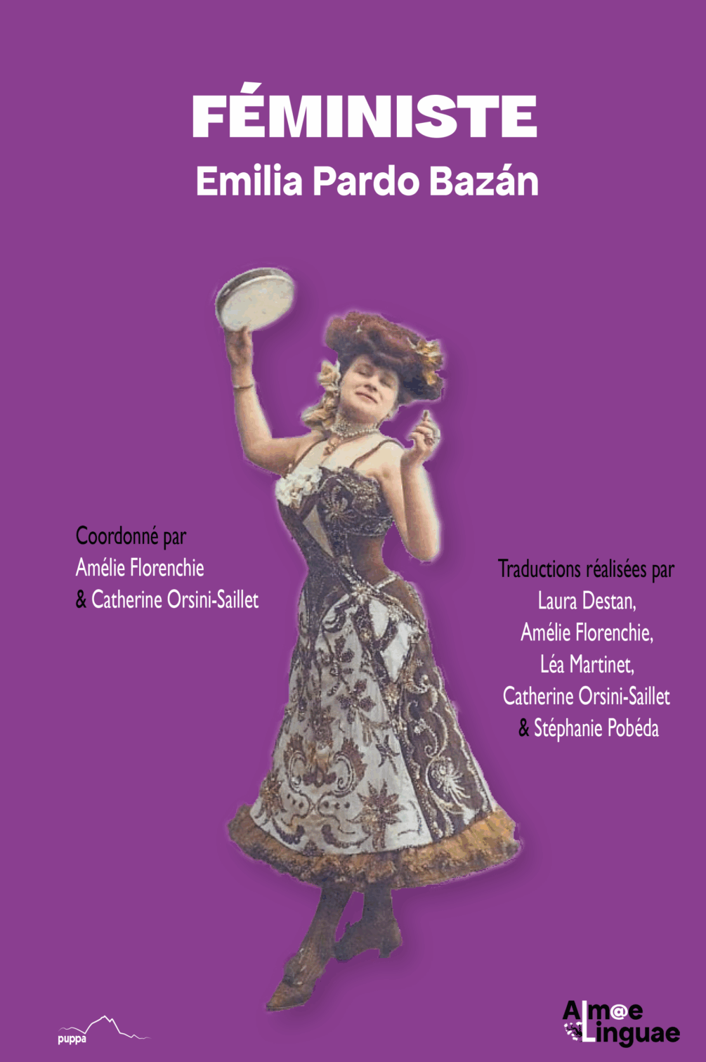 Une Espagnole avec tambourin vers 1912, carte postale