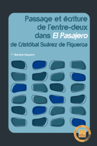 Couverture bleue avec des formes bleues, grises