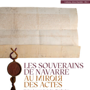 Couverture avec un acte royal en haut et le titre en bas. Le fond de la couverture est blanc.